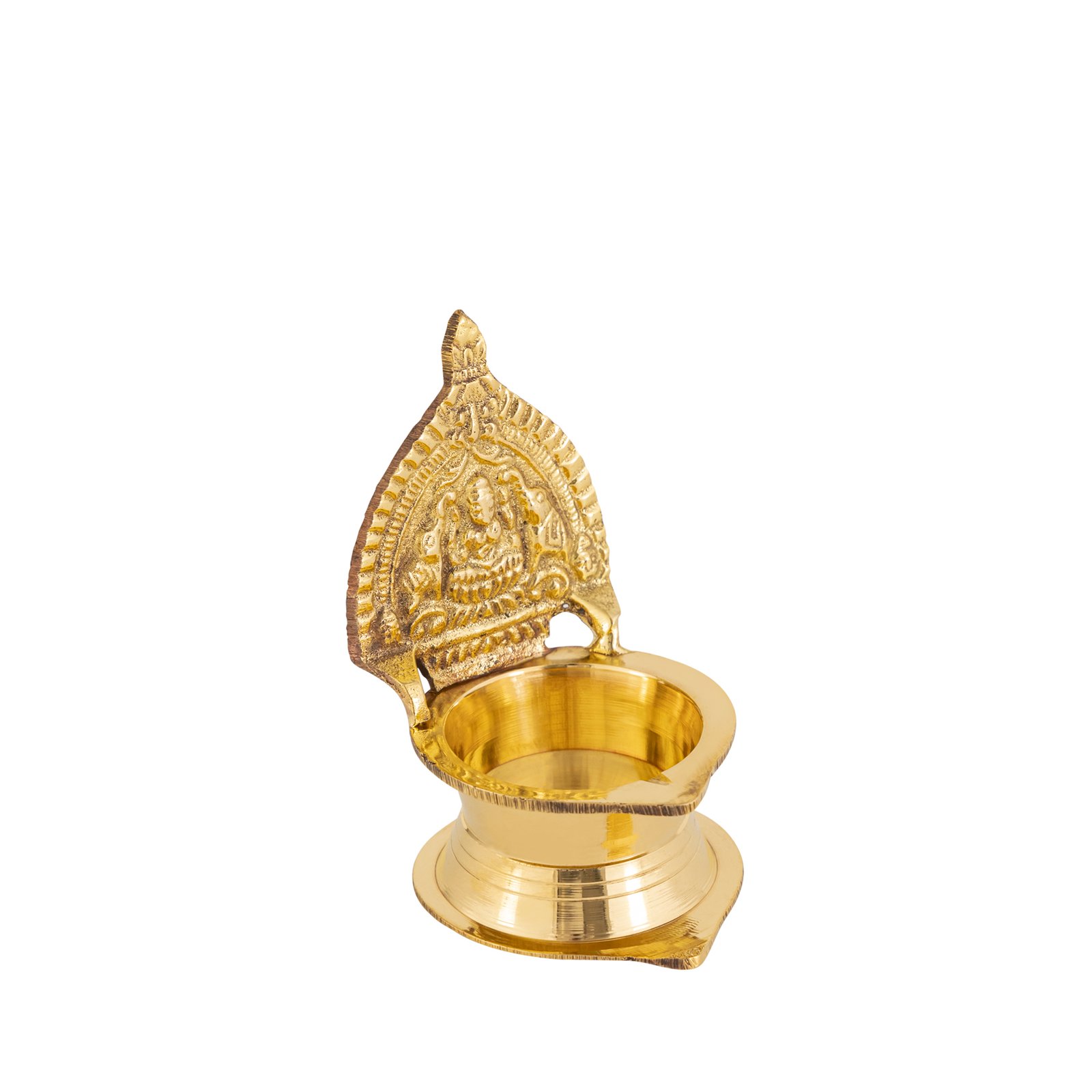 Decowill Brass Kamakshi Diya | Pure Brass | Deepak for Pooja | Festive Decor photo 5