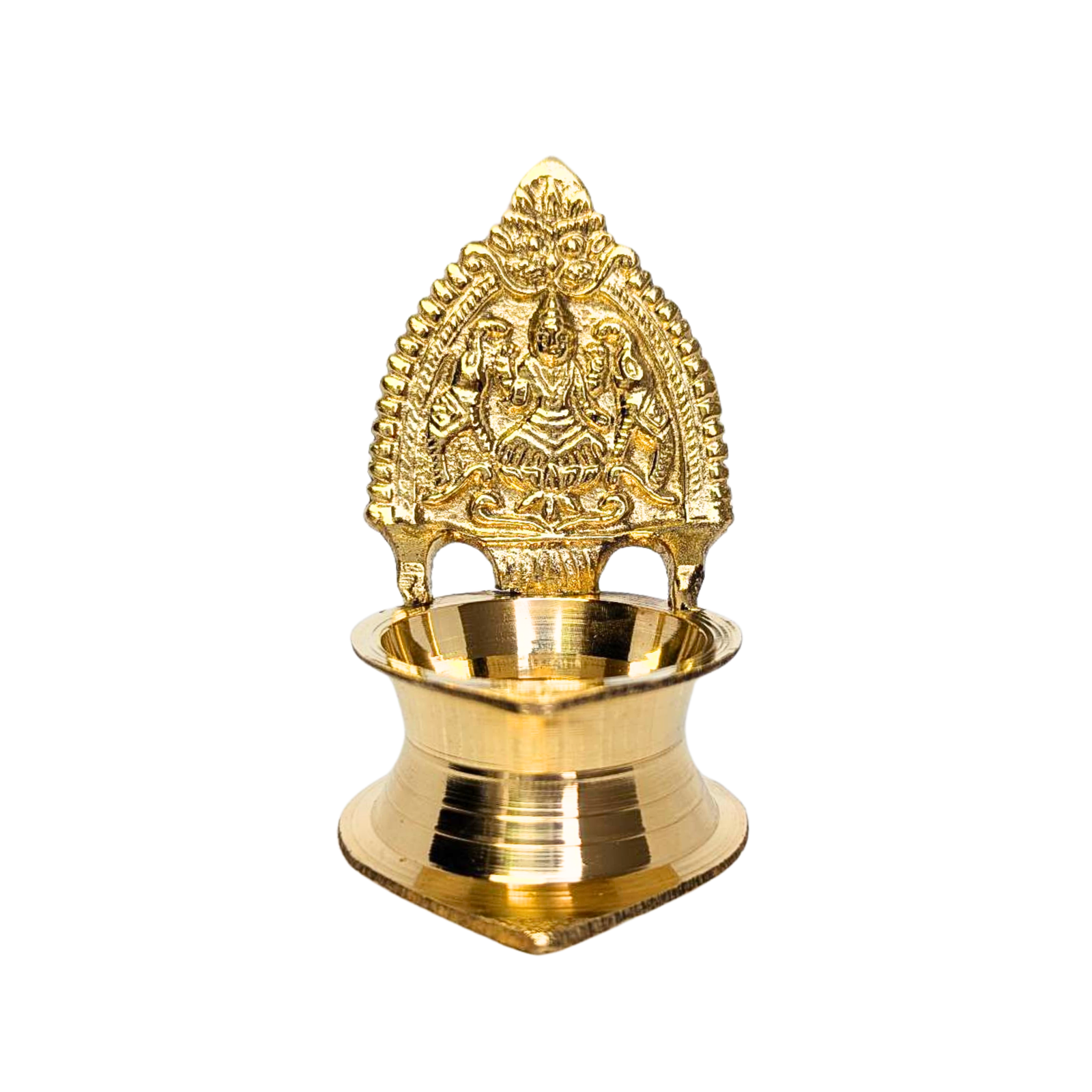 Decowill Pure Brass Kamakshi Devi Diya | Medium | Deepak for Pooja photo 3