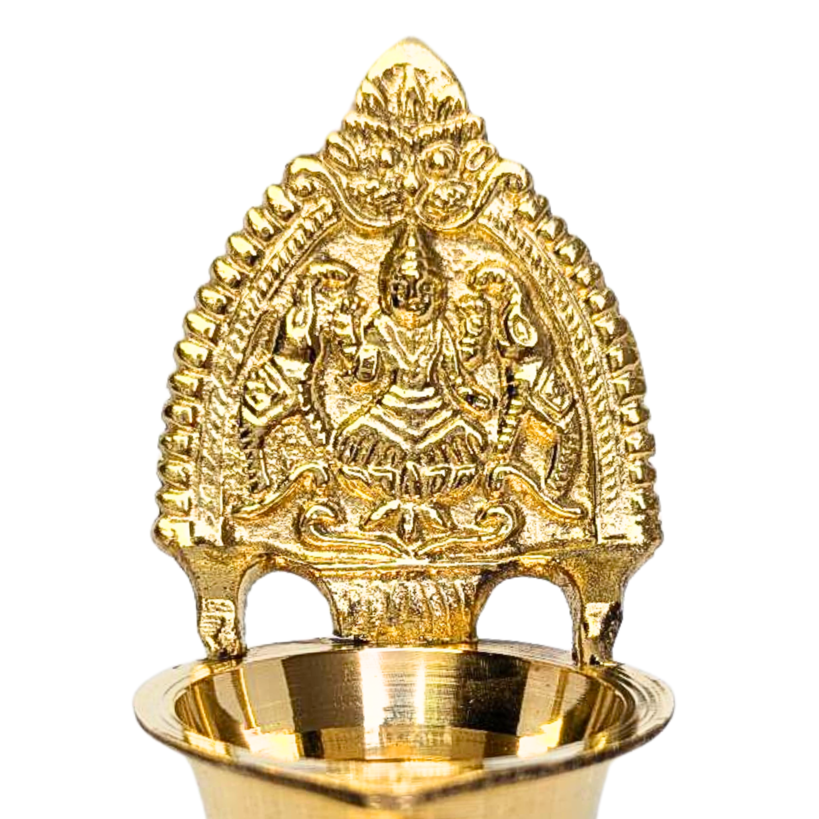 Decowill Pure Brass Kamakshi Devi Diya | Medium | Deepak for Pooja photo 4