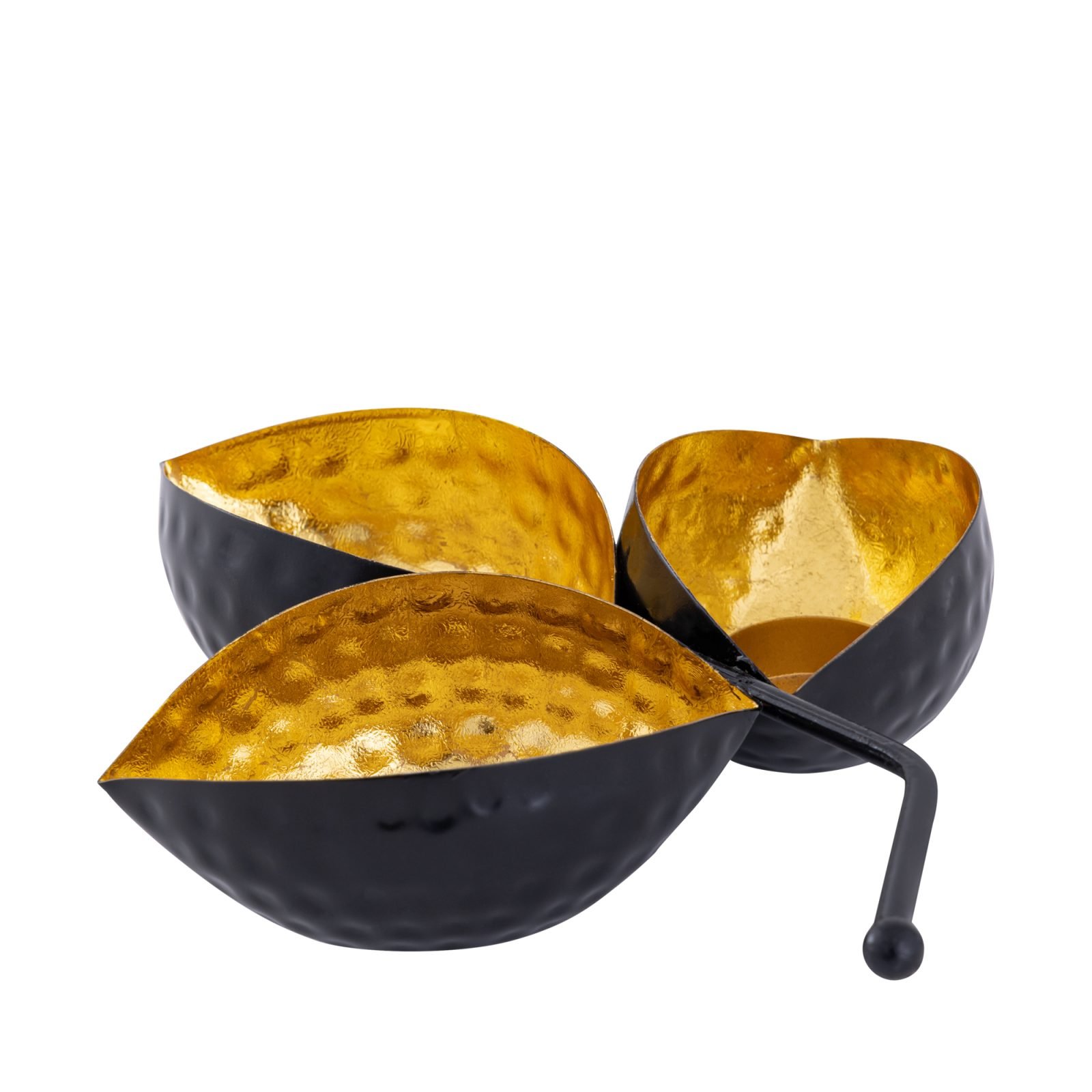 Decowill Iron Candle Holder Leaf Eye Shaped | Tealight Candle Holder for Decoration photo 3
